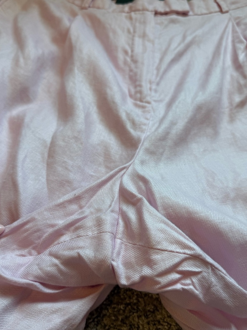 Lauren Ralph Lauren Pink Linen Trousers Size 22W Wide Leg Summer Pants - Picture 5 of 7